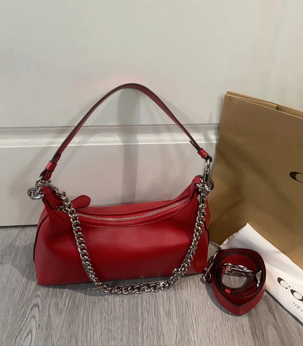 Coach red crossbody bag